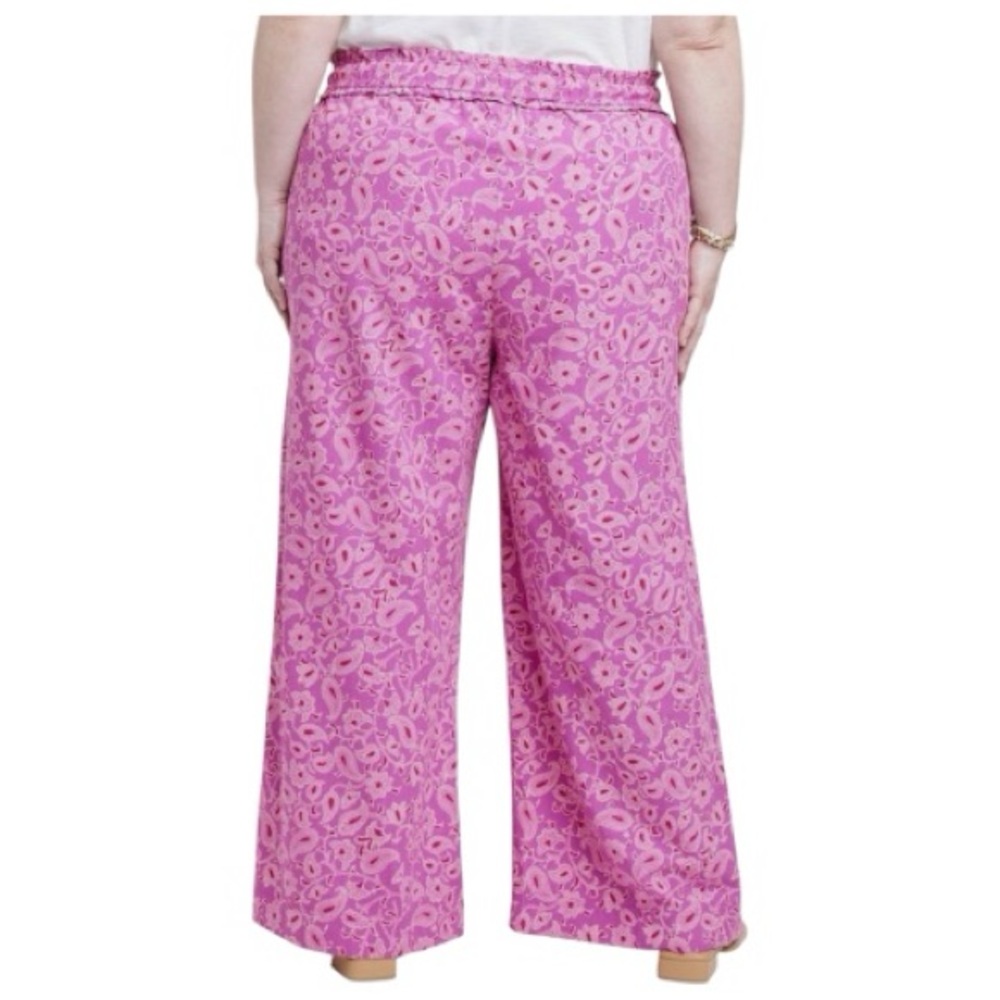 Knox Rose Magenta Paisley Pants size XL - Picture 3 of 8